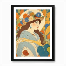 Lady In A Hat Art Print