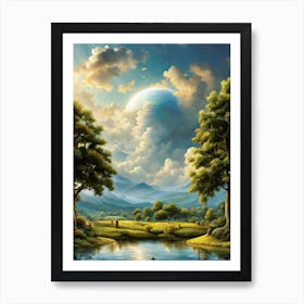 Landscape With Trees Art Print