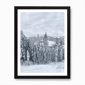 Snow Forest Art Print