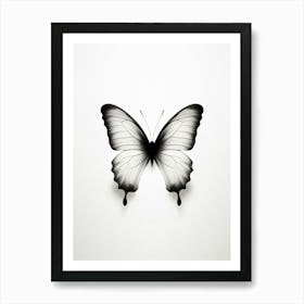 Butterfly Minimalist Abstract 2 Art Print