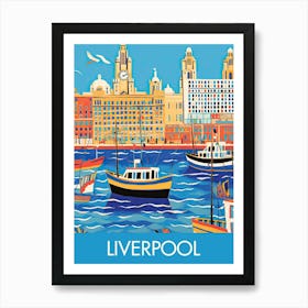 Liverpool 2 Travel Print Painting Cute Art Print