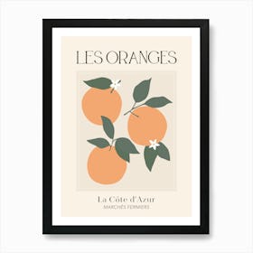 Les Oranges Art Print