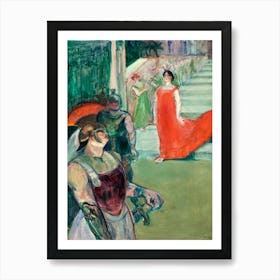 The Opera Messalina At Bordeaux (Messaline Descend L Escalier Bordé De Figurants), Henri de Toulouse-Lautrec Póster