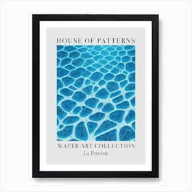 House Of Patterns La Piscine Water 23 Art Print