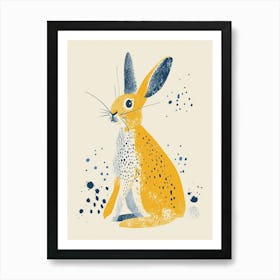 Yellow Rabbit 1 Art Print