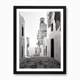 Polignano A Mare, Italy, Black And White Photography 2 Art Print