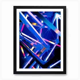 Neon Sculpture Art Print