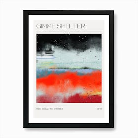 Gimme Shelter - Abstract Song Painting - Music art Art Print