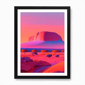 Uluru Dreamy Sunset Art Print