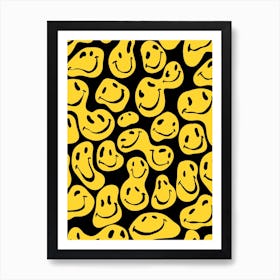 Smiley Faces Art Print