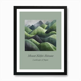 Landscapes Of Japan Mount Nikko Shirane Art Print