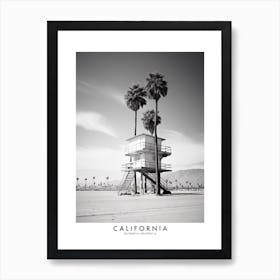 Poster Of California, Black And White Analogue Photograph 4 Art Print