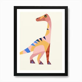 Nursery Dinosaur Art Deinonychus 2 Art Print