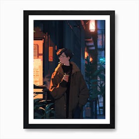 Waiting on Caffeine Art Print