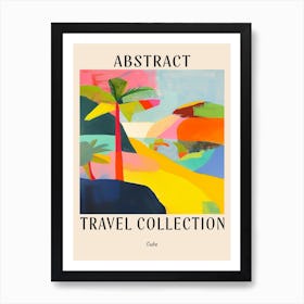 Abstract Travel Collection Poster Cuba 1 Art Print