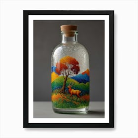 Elk In A Bottle Poster