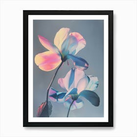 Iridescent Flower Cyclamen 4 Art Print