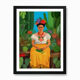 Frida Kahlo Portrait 1 Art Print