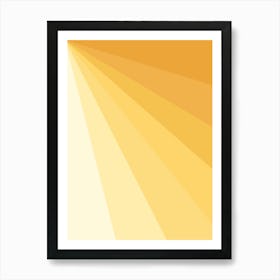 Prism Gradient Yellow Art Print