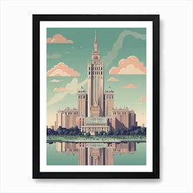 Palace Of Culture And Science, Warsaw Poland Art Print