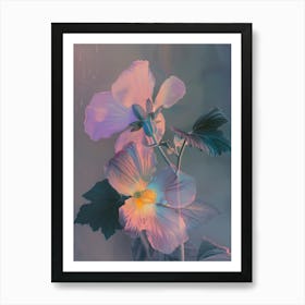 Iridescent Flower Moonflower 2 Art Print