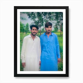 Two Young Men In Pakistan  Art Print