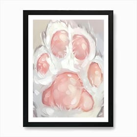 Paw cat Art Print