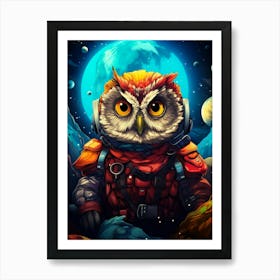 Space Owl 1 Art Print