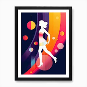 Modern Disco Lights Art Print