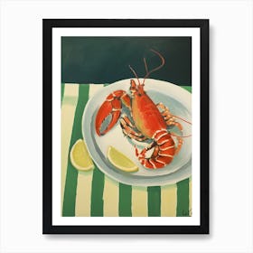 Lobster 2 Italian Still Life Painting Art Print