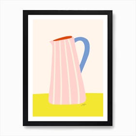 Pink Milk Jug Art Print