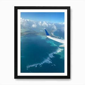 Flying Over The Ocean Art Print