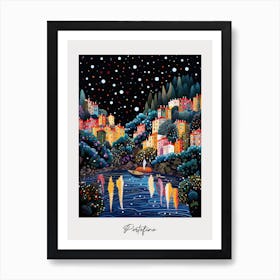 Poster Of Portofino, Italy, Illustration In The Style Of Pop Art 1 Art Print