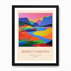 Colourful Abstract Nahuel Huapi National Park Argentina 4 Poster Art Print