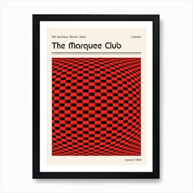 Marquee Club Retro Art Print Art Print