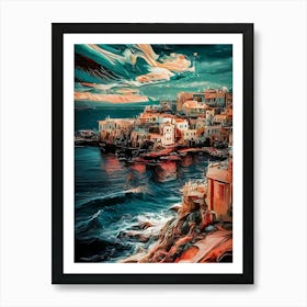 Of A Seaside Town 1 Art Print