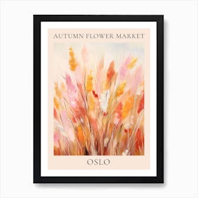 Autumn Flower Market Poster Oslo Art Print