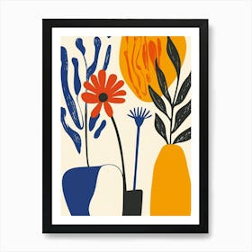 Flowers In Vases 2 Art Print