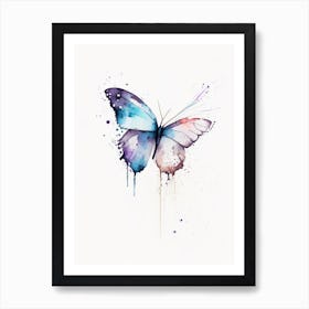 Butterfly Symbol Minimal Watercolour Art Print