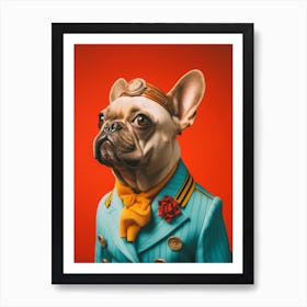 A French Bulldog Dog 5 Art Print