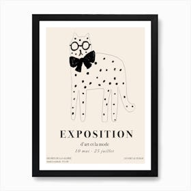 Nude Fashion Cat Art Print