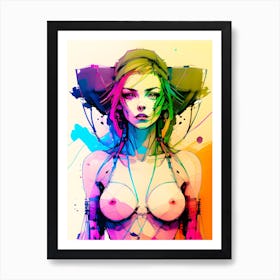 Abstract Topless Painting 3 Art Print