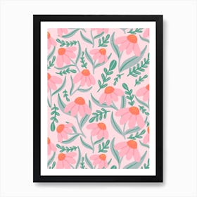 Pink Daisies Art Print