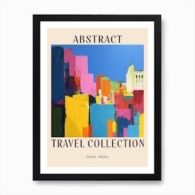 Abstract Travel Collection Poster Vienna Austria 4 Art Print