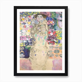 Portrait Of Maria Munk (1917 1918), Gustav Klimt Art Print