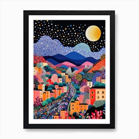 Salerno, Italy, Illustration In The Style Of Pop Art 3 Art Print