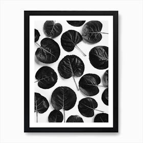 Black Leaves 1 Art Print