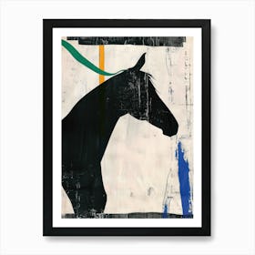 Horse 2 Cut Out Collage Art Print