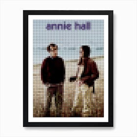 Annie Hall In A Pixel Dots Art Style 1 Art Print