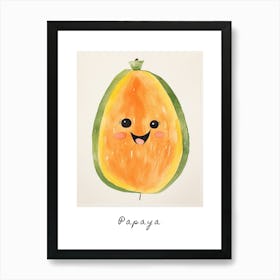 Friendly Kids Papaya Poster Art Print